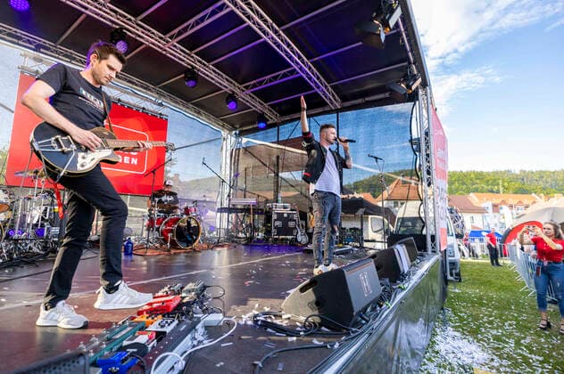 Sebastian Krenz live bei der Antenne Thüringen Party Tour 2022. Wasungen, 11.06.2022