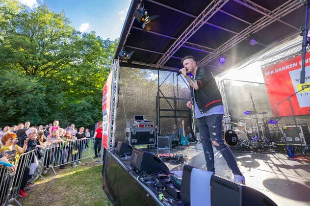Sebastian Krenz live bei der Antenne Thüringen Party Tour 2022. Wasungen, 11.06.2022