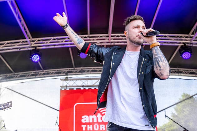 Sebastian Krenz live bei der Antenne Thüringen Party Tour 2022. Wasungen, 11.06.2022