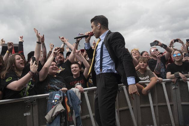 Download Festival in Donington Park, Ice Nine Kills Konzert Over sixty thousand rock fans enjoyed the second day of Download Festival at Castle Donington on Saturday 11th June 2022. The second day was headlined by British heavy metal legends Iron Maiden and also saw bands like Shinedown, Black Label Society, Megadeth and Sepultura play across multiple stages Featuring: Ice Nine Kills Where: Leciestershire, United Kingdom When: 11 Jun 2022 Credit: Graham Finney Cover Images Copyright: xGrahamxFinneyx xCoverxImagesx 51666608 EDITORIAL USE ONLY. NOT FOR USE BY NEWSPAPERS BASED IN THE UK.