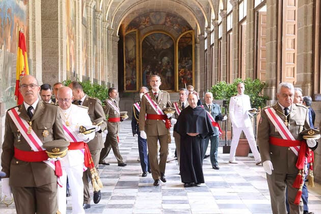 Entertainment Themen der Woche KW24 Entertainment Bilder des Tages 14-06-2022 Escorial King Felipe during the celebration of the Chapter of the Royal Military Order of San Hermenegildo. Royal Monastery of San Lorenzo de El Escorial in Madrid. The Royal and Military Order of San Hermenegildo, was instituted in 1814 by Fernando VII, at the proposal of the Council of War and Navy, to recognize the constancy in the military service to the officers of the Army. Â  Copyright: xPPEx