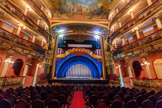 Beautiful interior of the Amazon Theatre, Manaus, Amazonas state, Brazil, South America Copyright: MichaelxRunkel 1184-6772 Editorial Use Only