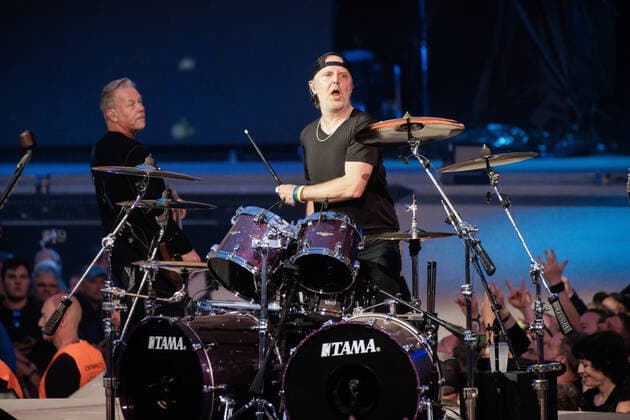 Metallica live at Copenhell 2022, Copenhagen, Denmark Copenhagen, Denmark. 15th, June 2022. The American heavy metal band Metallica performs live concert during the Danish heavy metal festival Copenhell 2022 in Copenhagen. Here drummer Lars Ulrich is seen live on stage. Copenhagen Denmark  Copyright: xGonzalesxPhoto PeterxTroestx
