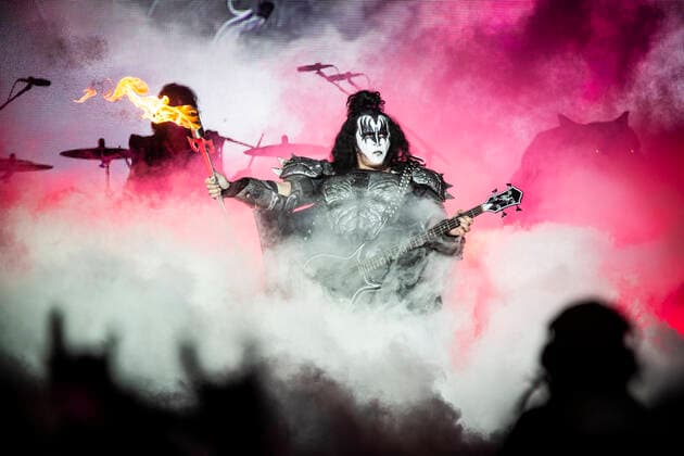 Kiss live at Copenhell 2022, Copenhagen, Denmark Copenhagen, Denmark. 16th, June 2022. The American rock band Kiss performs a live concert during the Danish heavy metal festival Copenhell 2022 in Copenhagen. Here vocalist and bass player Gene Simmons is seen live on stage. Copenhagen Denmark  Copyright: xGonzalesxPhoto ChristianxHjorthx
