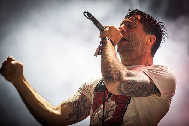 Raised Fist live at Copenhell 2022, Copenhagen, Denmark Copenhagen, Denmark. 16th, June 2022. The Swedish hardcore punk band Raised Fist performs a live concert during the Danish heavy metal festival Copenhell 2022 in Copenhagen. Here vocalist Alexander Hagman a.k.a. Alle is seen live on stage. Copenhagen Denmark  Copyright: xGonzalesxPhoto SebastianxDammarkx