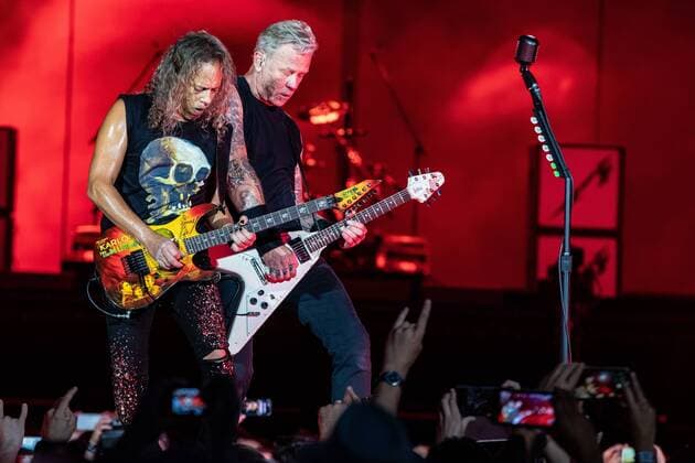 2022-06-17 22:26:13 LANDGRAAF - The American hard rock band Metaliica with guitarist Kirk Hammett and lead singer and guitarist James Hetfield will perform during the first day of the Pinkpop music festival. ANP PAUL BERGEN netherlands out - belgium out *** 2022 06 17 22 26 13 LANDGRAAF The American hard rock band Metaliica with guitarist Kirk Hammett and lead singer and guitarist James Hetfield will perform during the first day of the Pinkpop music festival ANP PAUL BERGEN netherlands out belgium out  Copyright: xx x450571452x originalFilename: 450571452.jpg