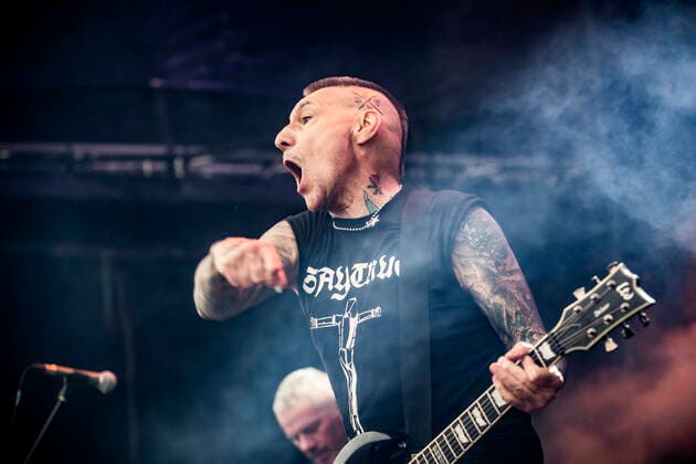 Agnostic Front live at Copenhell 2022, Copenhagen, Denmark Copenhagen, Denmark. 17th, June 2022. The American hardcore punk band Agnostic Front performs a live concert during the Danish heavy metal festival Copenhell 2022 in Copenhagen. Here guitarist Vinnie Stigma is seen live on stage. Copenhagen Denmark  Copyright: xGonzalesxPhoto ChristianxHjorthx