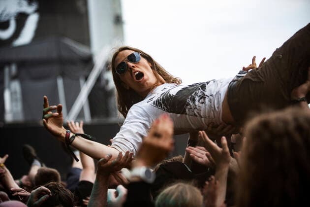 Baest live at Copenhell 2022, Copenhagen, Denmark Copenhagen, Denmark. 17th, June 2022. Concert goers attend a live concert with the Danish death metal band Baest during the Danish heavy metal festival Copenhell 2022 in Copenhagen. Copenhagen Denmark  Copyright: xGonzalesxPhoto ChristianxHjorthx