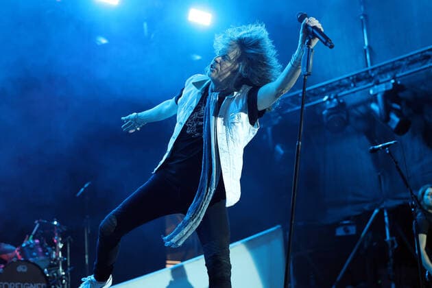 Foreigner - Rock the Ring 2022 Hinwil Kelly Hansen, Sänger der britisch-amerikanischen Rockband Foreigner. Konzert beim Rock the Ring Festival in Hinwil am 17.06.2022. Kanton Zürich, Schweiz.