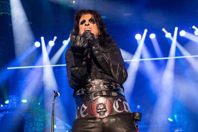 Alice Cooper live bei einem Konzert der Detroit Muscle: Live Tour in der Stadthalle. Zwickau, 17.06.2022