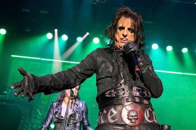 Alice Cooper live bei einem Konzert der Detroit Muscle: Live Tour in der Stadthalle. Zwickau, 17.06.2022