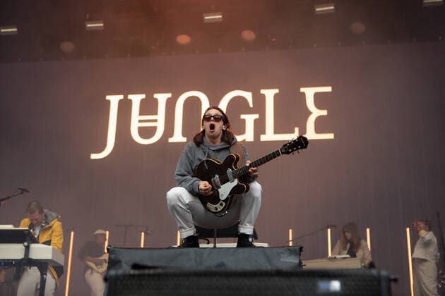 Jungle live at Piknik i Parken, Oslo, Norway Oslo, Norway. 17th, June 2022. The British band and music collective Jungle performs a live concert during the Norwegian music festival Piknik i Parken 2022 in Oslo. Here singer and musician Josh Lloyd-Watson is seen live on stage. Oslo Norway  Copyright: xGonzalesxPhoto Per-OttoxOppix