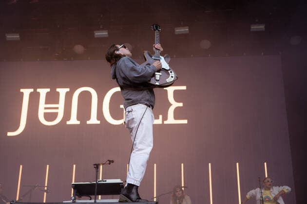 Jungle live at Piknik i Parken, Oslo, Norway Oslo, Norway. 17th, June 2022. The British band and music collective Jungle performs a live concert during the Norwegian music festival Piknik i Parken 2022 in Oslo. Here singer and musician Josh Lloyd-Watson is seen live on stage. Oslo Norway  Copyright: xGonzalesxPhoto Per-OttoxOppix