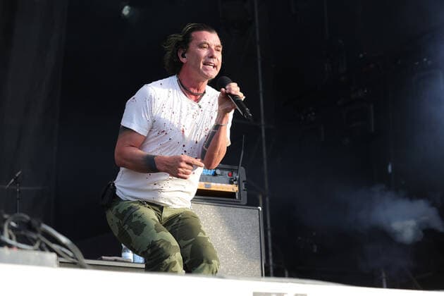 Bush - Rock the Ring 2022 Hinwil Gavin Rossdale, Frontmann der britischen Rockband Bush. Konzert beim Rock the Ring Festival in Hinwil am 17.06.2022. Kanton Zürich, Schweiz.