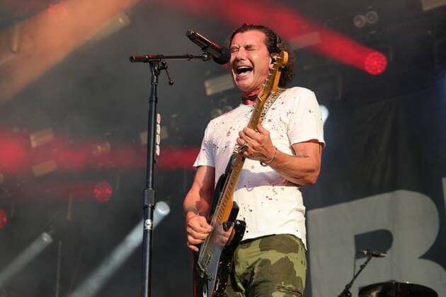 Bush - Rock the Ring 2022 Hinwil Gavin Rossdale, Frontmann der britischen Rockband Bush. Konzert beim Rock the Ring Festival in Hinwil am 17.06.2022. Kanton Zürich, Schweiz.
