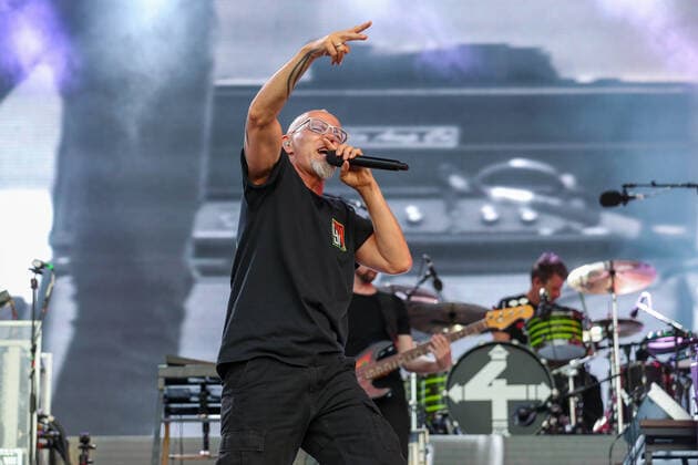 DIE FANTASTISCHEN VIER - 30 Jahre Live am 17.06.2022 in der Hänsch-Arena in Meppen Die Fantastischen Vier bei Ihrem Konzert in Meppen, hier Thomas D Foto: osnapix DIE FANTASTISCHEN VIER - 30 Jahre Live