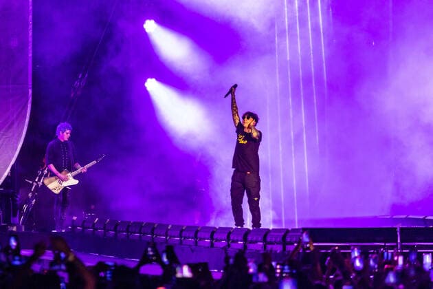 Ultimo Performs In Ancona, Italy Ultimo during the concert, ultimo stadi 2022, at Stadio del Conetro, Ancona during the Italian singer Music Concert Ultimo Stadi 2022 on June 17, 2022 at the Stadio del Conero in Ancona, Italy Ancona Italy  Copyright: xValeriaxLipperax originalFilename: livemedia-ultimost220617_npBDn.jpg