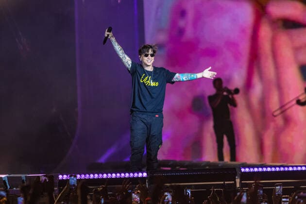 Ultimo Performs In Ancona, Italy Ultimo during the concert, ultimo stadi 2022, at Stadio del Conetro, Ancona during the Italian singer Music Concert Ultimo Stadi 2022 on June 17, 2022 at the Stadio del Conero in Ancona, Italy Ancona Italy  Copyright: xValeriaxLipperax originalFilename: livemedia-ultimost220617_npXl3.jpg