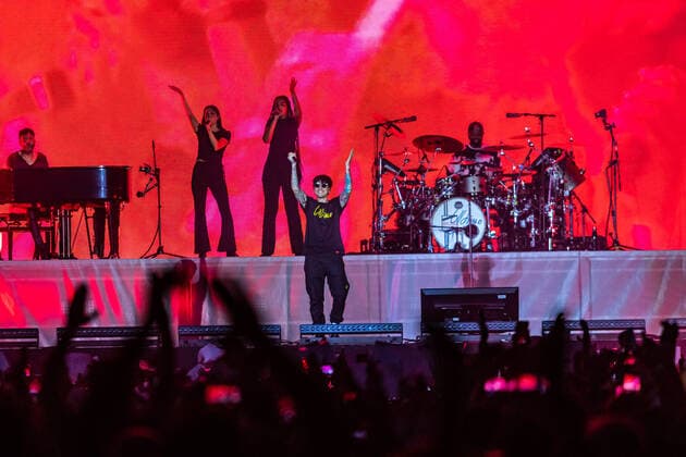 Ultimo Performs In Ancona, Italy Ultimo during the concert, ultimo stadi 2022, at Stadio del Conetro, Ancona during the Italian singer Music Concert Ultimo Stadi 2022 on June 17, 2022 at the Stadio del Conero in Ancona, Italy Ancona Italy  Copyright: xValeriaxLipperax originalFilename: livemedia-ultimost220617_npZfn.jpg