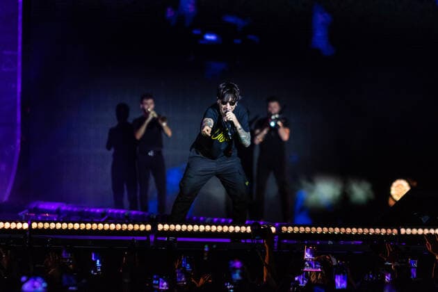 Ultimo Performs In Ancona, Italy Ultimo during the concert, ultimo stadi 2022, at Stadio del Conetro, Ancona during the Italian singer Music Concert Ultimo Stadi 2022 on June 17, 2022 at the Stadio del Conero in Ancona, Italy Ancona Italy  Copyright: xValeriaxLipperax originalFilename: livemedia-ultimost220617_np6Xp.jpg