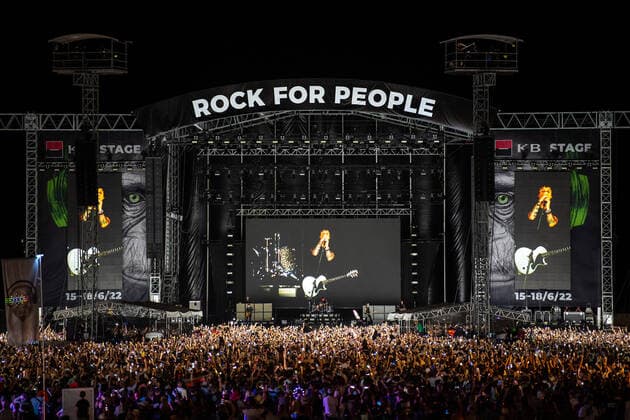 Concert of Green Day during the Rock for People 2022 music festival in Hradec Kralove, Czech Republic, June 18, 2022. (CTKxPhoto DavidxTanecek) CTKPhotoP2022061900082  TAD 005