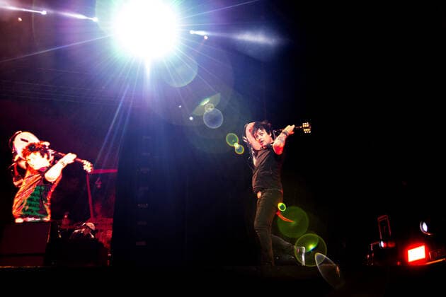 Singer and guitarist Billie Joe Armstrong of Green Day performs during the Rock for People 2022 music festival in Hradec Kralove, Czech Republic, June 18, 2022. (CTKxPhoto DavidxTanecek) CTKPhotoP2022061900169  TAD 011
