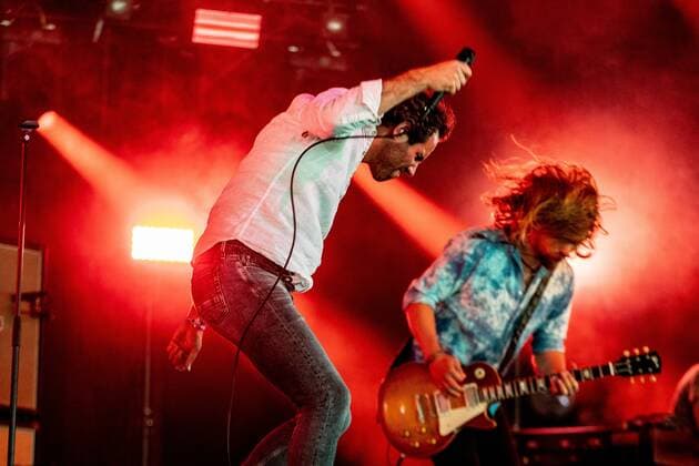2022-06-19 12:52:38 LANDGRAAF - The Dutch rock band Navarone with lead singer Merijn van Haren will perform during the third day of the Pinkpop music festival. ANP PAUL BERGEN netherlands out - belgium out