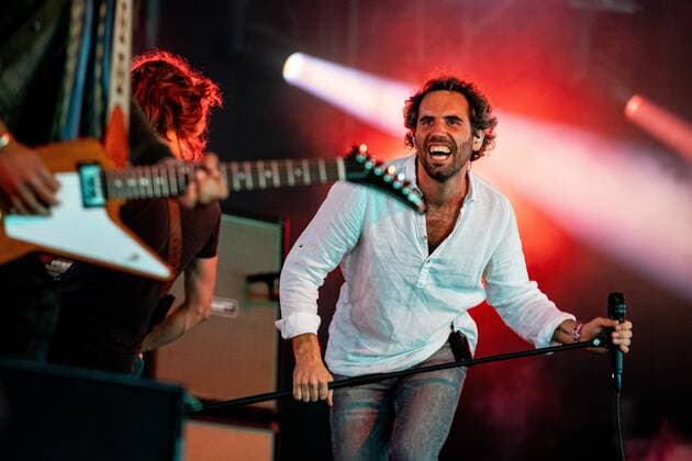 Entertainment Bilder des Tages 2022-06-19 12:52:55 LANDGRAAF - The Dutch rock band Navarone with lead singer Merijn van Haren will perform during the third day of the Pinkpop music festival. ANP PAUL BERGEN netherlands out - belgium out