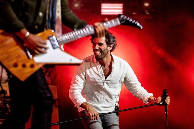2022-06-19 12:53:40 LANDGRAAF - The Dutch rock band Navarone with lead singer Merijn van Haren will perform during the third day of the Pinkpop music festival. ANP PAUL BERGEN netherlands out - belgium out