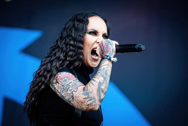 Jinjer live at Copenhell 2022, Copenhagen, Denmark Copenhagen, Denmark. 18th, June 2022. The Ukrainian heavy metal band Jinjer performs a live concert during the Danish heavy metal festival Copenhell 2022. Here vocalist Tatiana Shmailyuk is seen live on stage. Copenhagen Denmark  Copyright: xGonzalesxPhoto SebastianxDammarkx