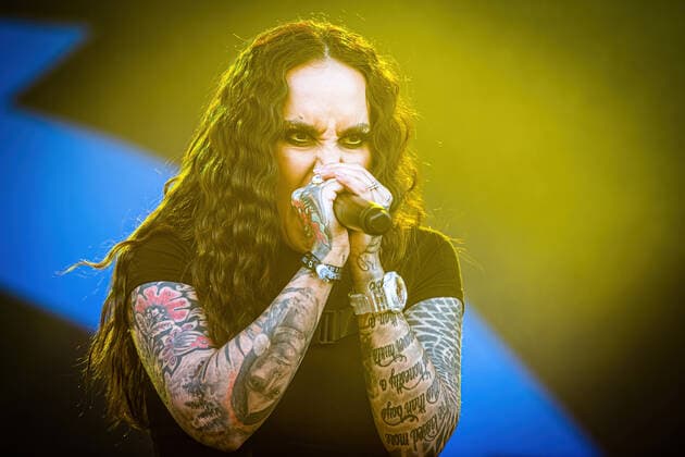 Jinjer live at Copenhell 2022, Copenhagen, Denmark Copenhagen, Denmark. 18th, June 2022. The Ukrainian heavy metal band Jinjer performs a live concert during the Danish heavy metal festival Copenhell 2022. Here vocalist Tatiana Shmailyuk is seen live on stage. Copenhagen Denmark  Copyright: xGonzalesxPhoto SebastianxDammarkx