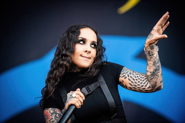 Jinjer live at Copenhell 2022, Copenhagen, Denmark Copenhagen, Denmark. 18th, June 2022. The Ukrainian heavy metal band Jinjer performs a live concert during the Danish heavy metal festival Copenhell 2022. Here vocalist Tatiana Shmailyuk is seen live on stage. Copenhagen Denmark  Copyright: xGonzalesxPhoto SebastianxDammarkx