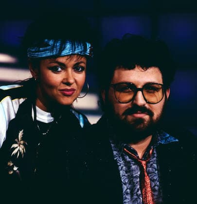 INA DETER, EDO ZANKI Ina Deter, deutsche Pop, Rock und Chanson Sängerin und Liedermacherin, hier mit dem deutschen Musiker und Sänger Edo Zanki, Deutschland, 1986. Ina Deter, German Pop, Rock singer and songwriter, with Edo Zanki, German musician and singer, Germany, 1986., Deutschland Copyright: kpa UnitedArchives55041795 EDITORIAL USE ONLY