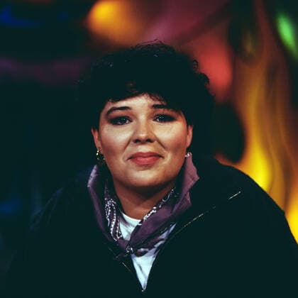 VERA INT-VEEN Vera Int-Veen, deutsche Fernsehmoderatorin, Portrait, Deutschland, 1992. Vera Int-Veen, German TV moderator, portrait, Germany, 1992., Deutschland Copyright: kpa UnitedArchives55041896 EDITORIAL USE ONLY
