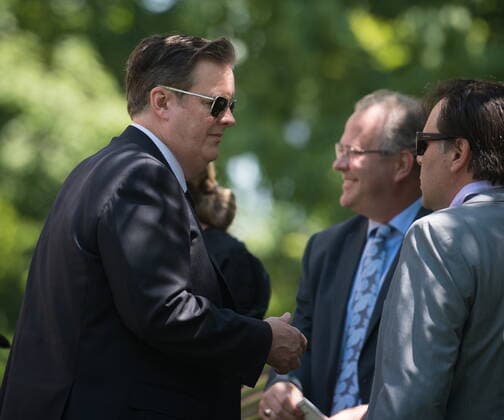 June 21, 2022, TORONTO, ON, CANADA: Edwards Rogers is photographed outside St. James Cathedral Church following the funeral for his mother, Loretta Rogers, in Toronto on Tuesday, June 21, 2022. TORONTO CANADA  - ZUMAc35_ 20220621_zaf_c35_049 Copyright: xTijanaxMartinx