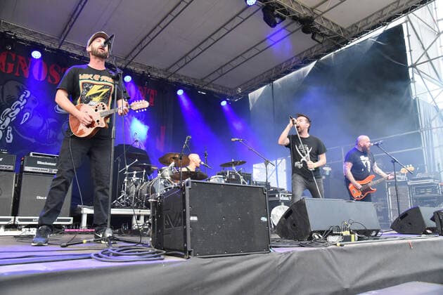 The Rumjacks during The Rumjacks and Agnostic Front Opening Bad Religion, Music Concert in Padova, Italy, June 21 2022