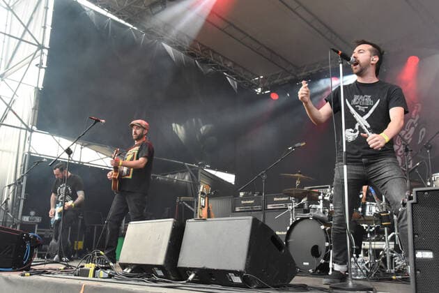 The Rumjacks during The Rumjacks and Agnostic Front Opening Bad Religion, Music Concert in Padova, Italy, June 21 2022