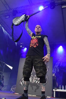 Agnostic Front - Vinnie Stigma during The Rumjacks and Agnostic Front Opening Bad Religion, Music Concert in Padova, Italy, June 21 2022