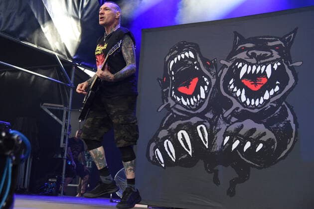 Agnostic Front - Vinnie Stigma during The Rumjacks and Agnostic Front Opening Bad Religion, Music Concert in Padova, Italy, June 21 2022