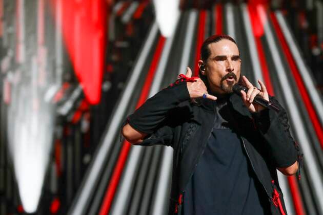 June 21, 2022, Tampa, Florida, USA: Kevin Richardson, of the Backstreet Boys, performs during the bandÃ¢â‚¬â ¢s Ã¢â‚¬oeDNA World TourÃ¢â‚¬Â at the MidFlorida Credit Union Amphitheatre in Tampa on Tuesday, June 21, 2022. Tampa USA - ZUMAs70_ 20220621_zan_s70_075 Copyright: xIvyxCeballox