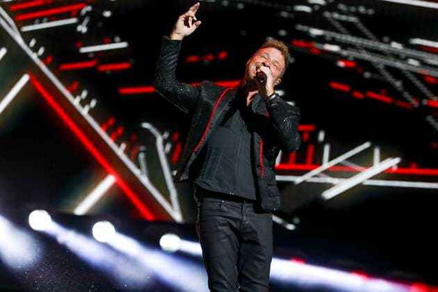 June 21, 2022, Tampa, Florida, USA: Brian Littrell, of the Backstreet Boys, performs during the bandÃ¢â‚¬â ¢s Ã¢â‚¬oeDNA World TourÃ¢â‚¬Â at the MidFlorida Credit Union Amphitheatre in Tampa on Tuesday, June 21, 2022. Tampa USA - ZUMAs70_ 20220621_zan_s70_088 Copyright: xIvyxCeballox