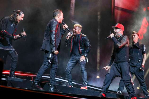 June 21, 2022, Tampa, Florida, USA: The Backstreet Boys perform during the bandÃ¢â‚¬â ¢s Ã¢â‚¬oeDNA World TourÃ¢â‚¬Â at the MidFlorida Credit Union Amphitheatre in Tampa on Tuesday, June 21, 2022. Tampa USA - ZUMAs70_ 20220621_zan_s70_089 Copyright: xIvyxCeballox