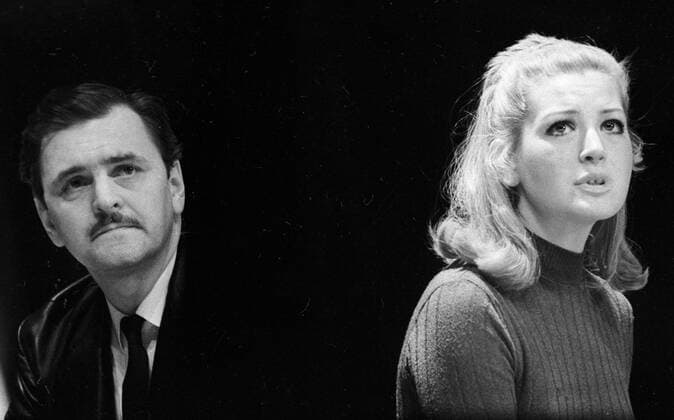YAKOVLEV MAKSAKOVA 38308 01.12.1971 The U.S.S.R. People s Artist Yury Yakovlev (left) and the R.S.F.S.R. People s Artist Lyudmila Maksakova (right) in the performance Vybor of the Moscow Vakhtangov Theater. Alexander Makarov Sputnik Moscow Russia  Copyright: xAlexanderxMakarovx