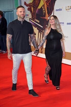Jenny Frankhauser mit Freund Steffen König beim 15. LEA - Live Entertainment Award in der Festhalle in Frankfurt am Main am 22.06.2022