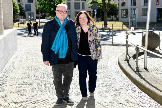 Heinz-Rudolf Kunze mit Ehefrau Gabriele Kunze bei der Verleihung des Niedersächsischen Staatspreises 2022 an Eske Nannen und Otto Waalkes im Hannover Congress Centrum. Hannover, 22.06.2022