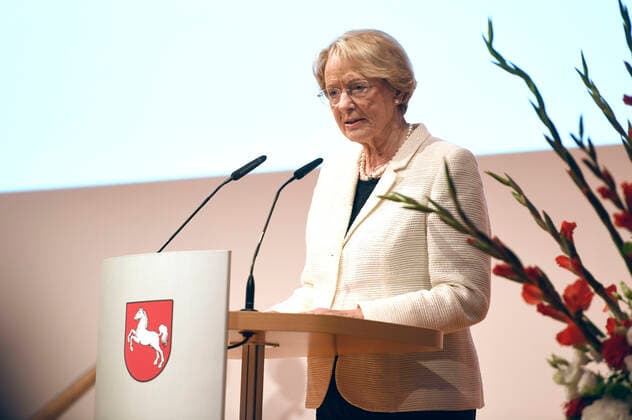 Eske Nannen bei der Verleihung des Niedersächsischen Staatspreises 2022 an Eske Nannen und Otto Waalkes im Hannover Congress Centrum. Hannover, 22.06.2022