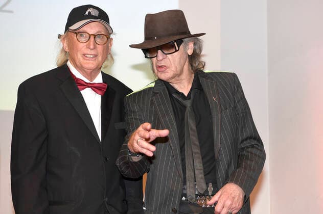 Otto Waalkes und Udo Lindenberg bei der Verleihung des Niedersächsischen Staatspreises 2022 an Eske Nannen und Otto Waalkes im Hannover Congress Centrum. Hannover, 22.06.2022