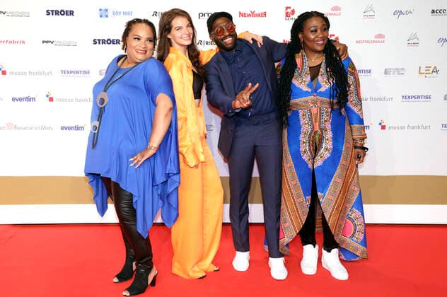 Yvonne Catterfeld mit ihrer Band bei der 15. Verleihung der Live Entertainment Awards 2022 in der Frankfurter Festhalle. Frankfurt am Main, 22.06.2022
