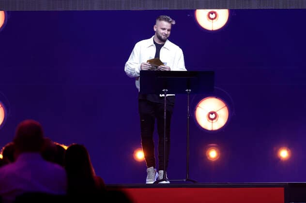 Tobias Topic bei der 15. Verleihung der Live Entertainment Awards 2022 in der Frankfurter Festhalle. Frankfurt am Main, 22.06.2022