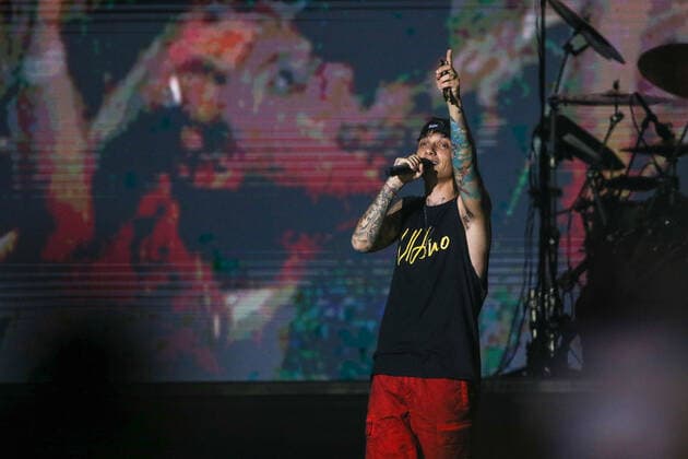 Ultimo Konzert in Turin Ultimo during ULTIMO Stadi 2022 performs live on stage at Olimpico Grande Torino Stadium on June 22, 2022 in Turin, Italy